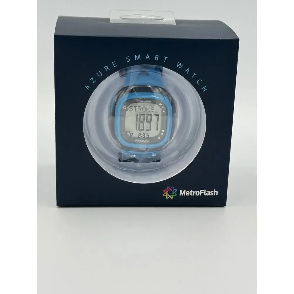 MetroFlash Azure Smart Watch, For Swimmers, Lap Counter, Ect NEW IN BOX Sealed
